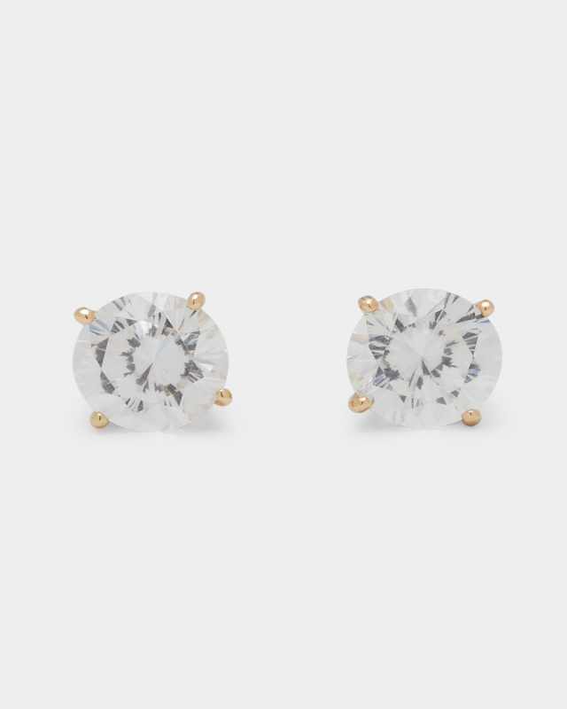 14K Yellow Gold 3.5ct Stud Earrings